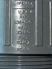 SPEARS 836-025 MALE ADAPTER 2 1/2" PVCI SCH 80 MPT X SLIP