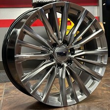 24 Escalade V Fr205 Gunmetal Wheels Tires Silverado Tahoe Sierra Yukon Tpms