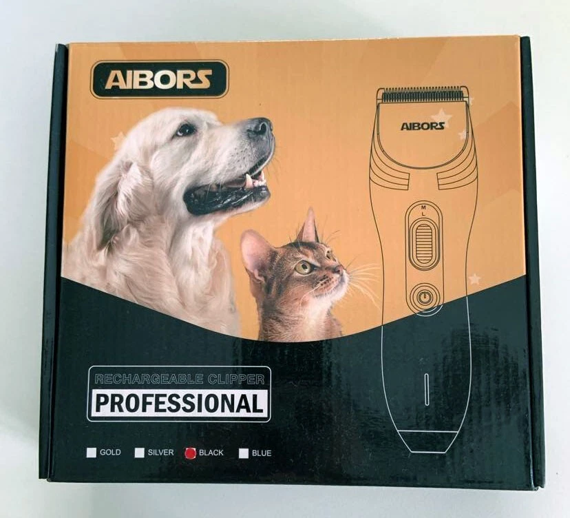 PET CLIPPERS for Grooming Rechargeable Cordless for Cats, Dogs, etc. AIBORS
