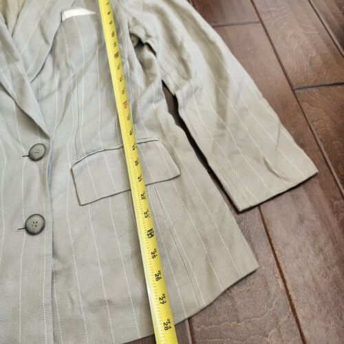 Kasper A.S.L Jacket Women's Blazer Pinstripe Tan - Size 10 - Picture 9 of 19