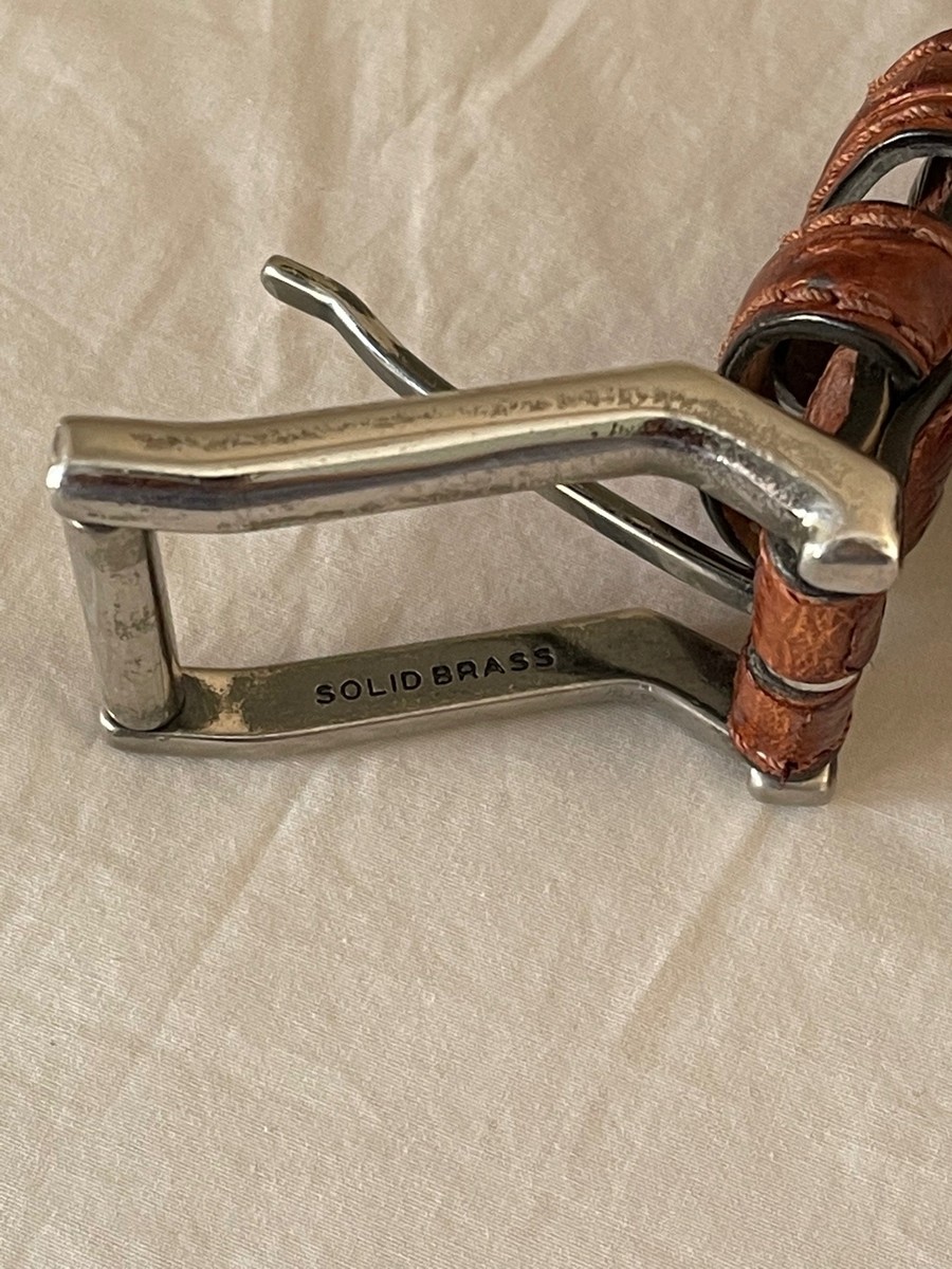 Neiman Marcus Vintage Brown Italian Genuine Crocodile Belt - Size 85/32 Neiman Marcus Vintage Brown Italian Genuine Crocodile Belt  main image 4