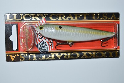lucky craft sammy 100 topwater lure 4'' 1/2oz floating green sexy shad