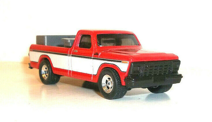LOOSE 2021 HOT WHEELS WALTONS RED 1979 FORD F-150 TRUCK WHEEL SWAP
