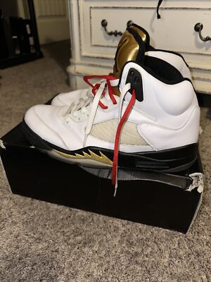 Nike Air Jordan Retro Olympic White Metallic Gold (136027-133