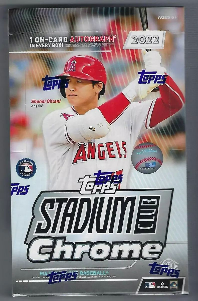 2022 Topps Stadium Club Chrome Baseball Hobby Box Factory Sealed