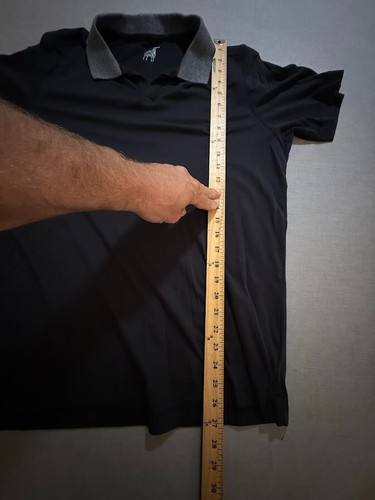 Raffi Polo Shirt Adult Large Black Logo Short Sleeve Button Golfer Mens. - Picture 9 of 10