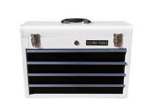 202 White Black drawers US Pro Tools Top Steel Tool Box Chest - CABINET 4 DRAWER
