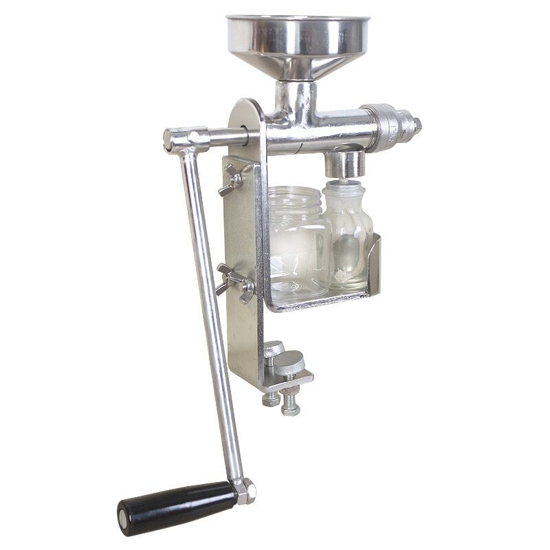 Stainless Steel Home Manual Oil Olive Oil Presser Nut Seeds Peanut Mill Expeller