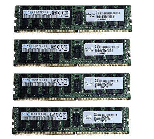 128GB 4x 32GB 4DRx4 2133p Dell Poweredge R430 R630 R730 R830 ECC Server Memory