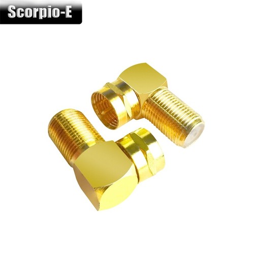 2PCS F Type RF Adapter F Male Female Straight Right Angle Coaxial Connector - Picture 12 of 18