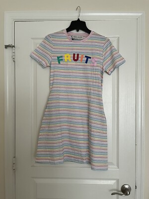 ETRE CECILE FRUITS A-line DRESS Size L