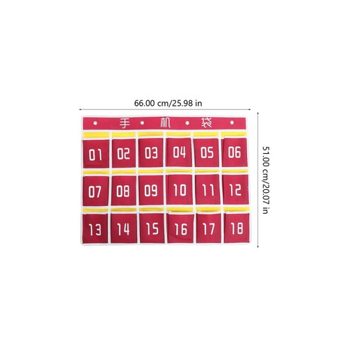 3 Sets Wall Storage Bag Cell Phone Classroom Pouch Calculator Holder Student - 第 6/12 張圖片