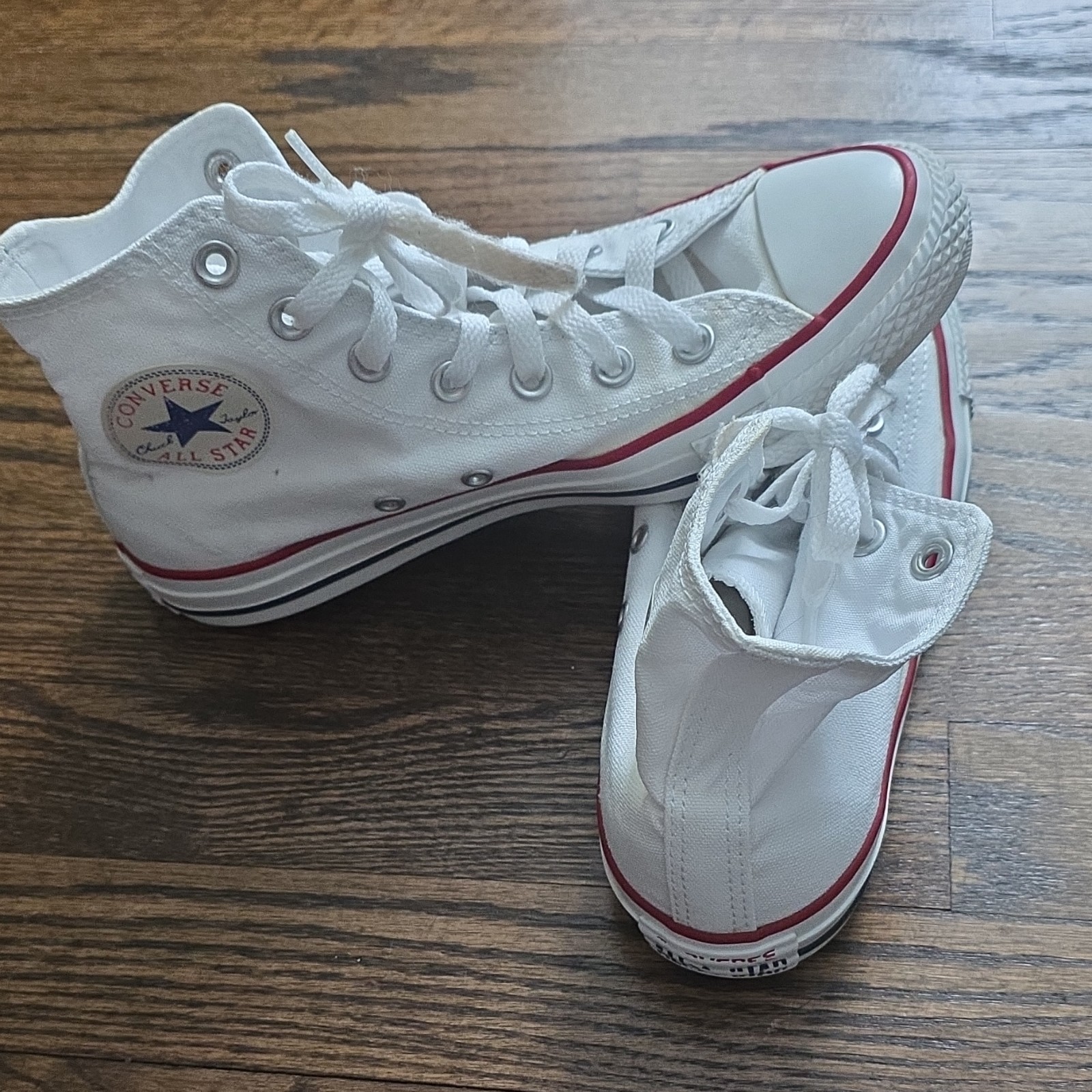 Converse Chuck Taylor All Star High Top White Canvas Men's Sneakers thumbnail 3