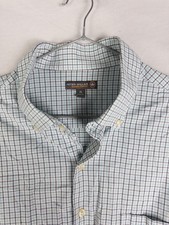Peter Millar Summer Comfort Button Down Shirt Mens XL Plaid Casual Stretch