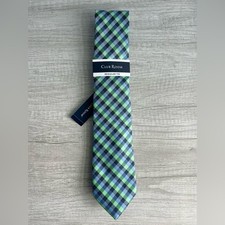 Club Room Silvia Check Blue  Green Tie