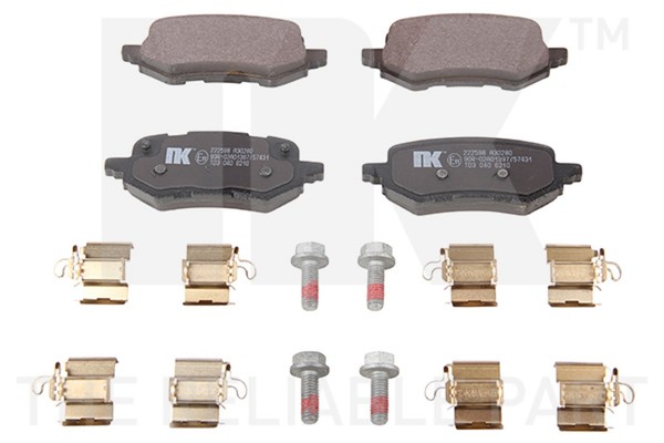 Bremsbelagsatz Scheibenbremse Nk 222598 FüR Ford Puma J2K CF7 Ecoboost Mhev-image