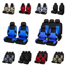 Universal Auto Seat Covers Full Set Front Rear Protector for Car Truck SUV Van