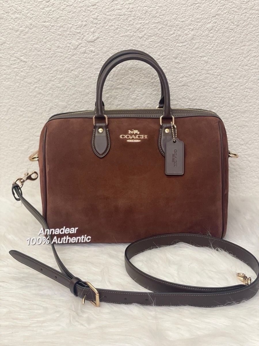 NWT Coach Rowan Suede Large Satchel Bag CCC79 Fall 2025 in Vintage