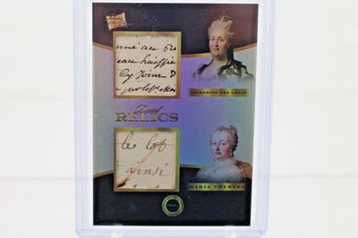 2024 Pieces Of The Past Catherine The Great, Maria Theresa Hand Written Relics