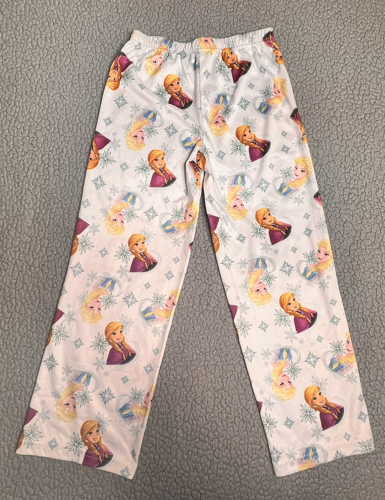 Disney Frozen Anna And Elsa Pajama Pants Little Girls Size 8