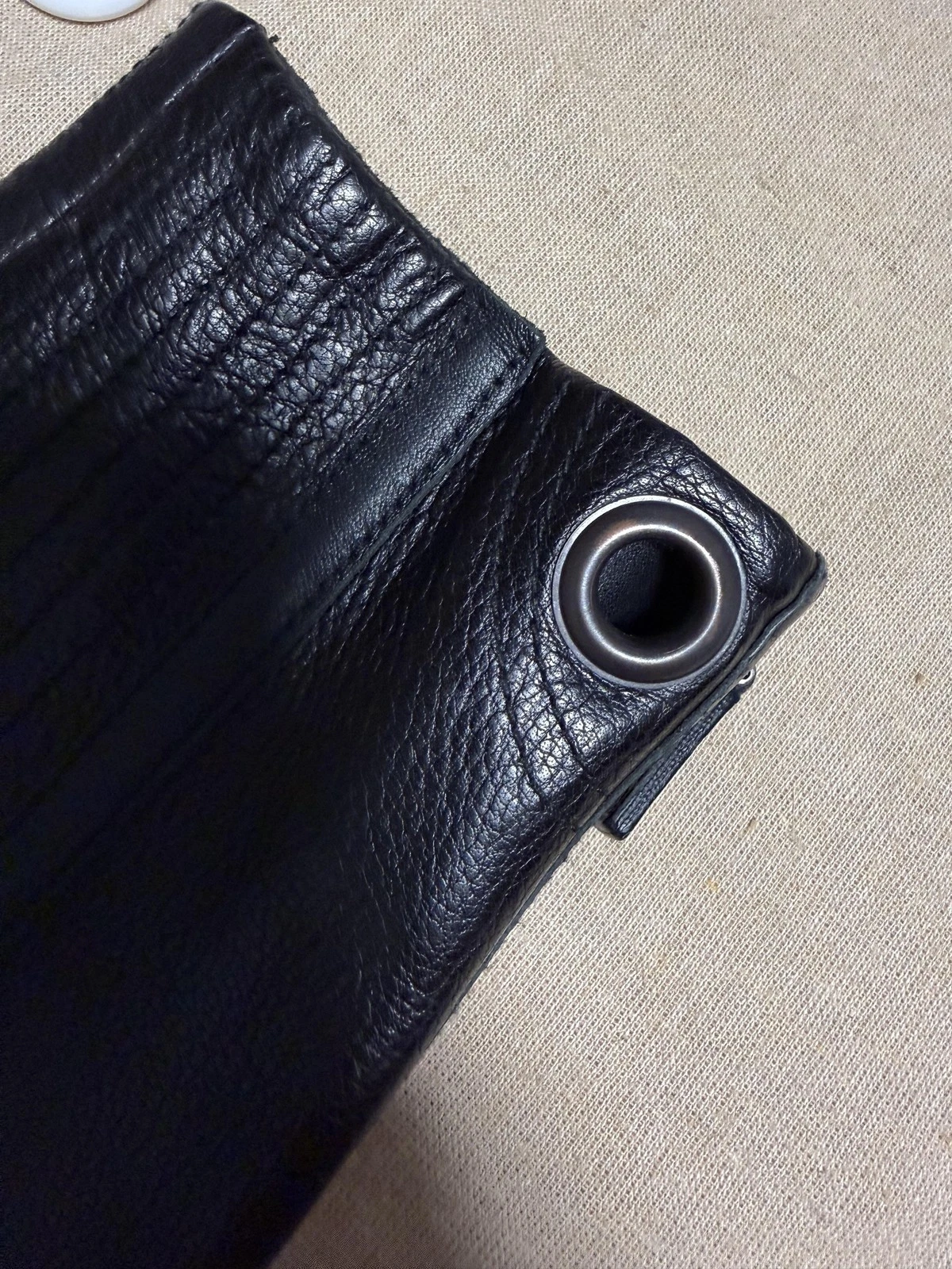 Bally Leather Jacket Mens 42 Black Made in Italy Moto Biker Zip Cuffs Lampo - product detail image 11