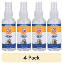 (4 pack)  For Pets Tartar Control Dental Spray for Dogs Mint Flavor 4 oz.