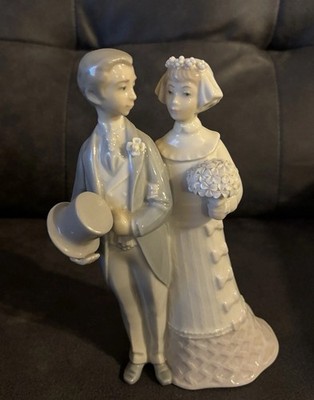 LLADRÓ-BRIDE & GROOM WEDDING DAY Porcelain Figurine #4808 Made in SPAIN-Retired
