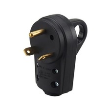 BELOMI 30 Amp RV Plug - Heavy Duty NEMA TT-30P Replacement Plug - Black Male