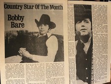 Bobby Bare, Two Page Vintage Clipping