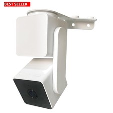 Wall Mount Outside Corner Metal Bracket White Rectangular Camera Outdoor Holder