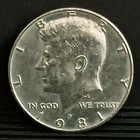 1981 D Kennedy Half Dollar .50 Cent Coin Avg Circ Denver Minted  — photo 1