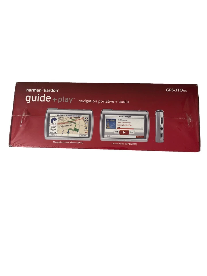 Harman Kardon GPS-310NA Silver/Black Portable 4 in Touch Screen GPS Navigator - Image 3 of 4