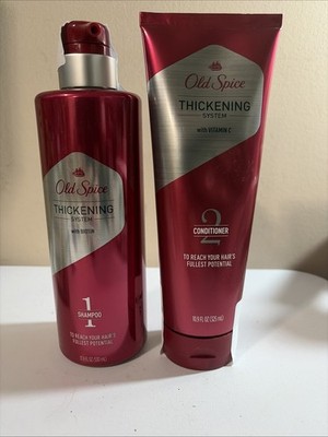 Old Spice Thickening Shampoo Conditioner Set with Biotin