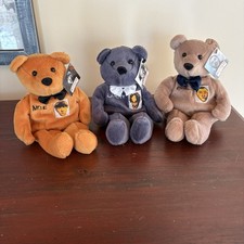 The Three Stooges Limited Edition Bean Bag Plush Bears Set of 3 Moe Larry Curly
