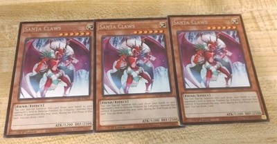 3x Santa Claws MZMU-EN079 Mint rare Yugioh