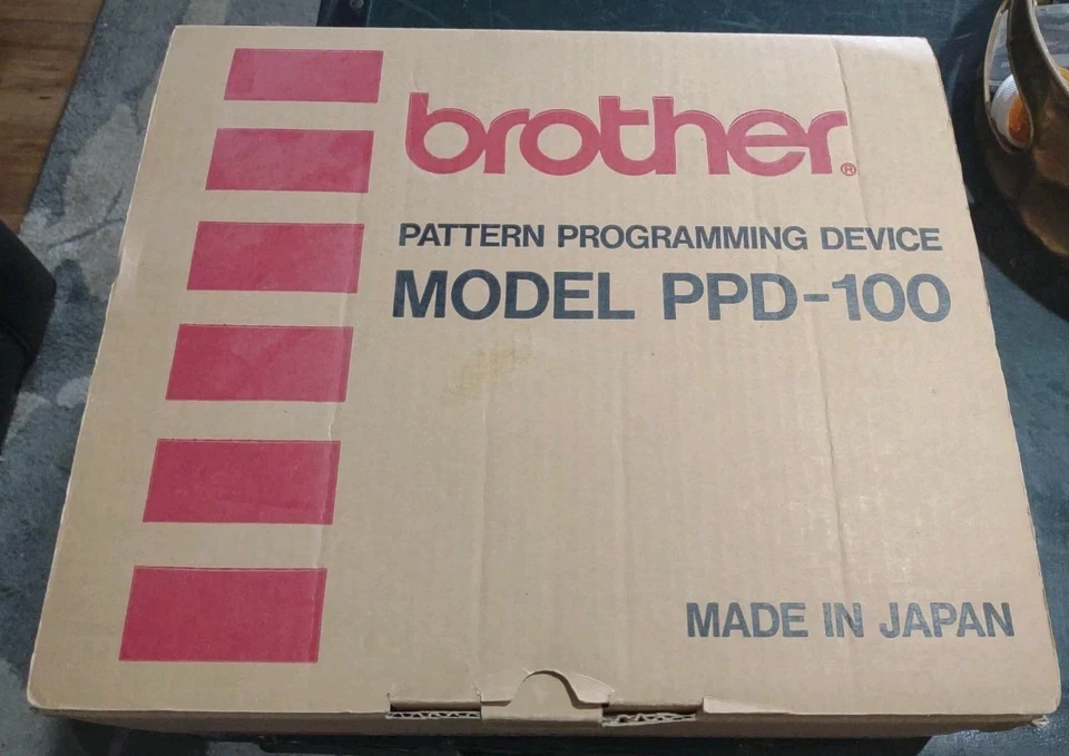 Dispositivo de programación de patrones Brother PPD-100 en caja con manual probado ¡Funciona!  Foto 3 de 3