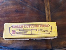 Vintage Rug Crafters Speed Tufting Tool Kit Lorraine Rug Pattern Montell Book