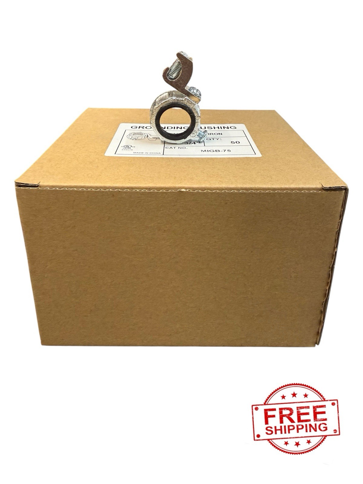 50x INSULATED GROUND BUSHING 3/4” Box Of 50