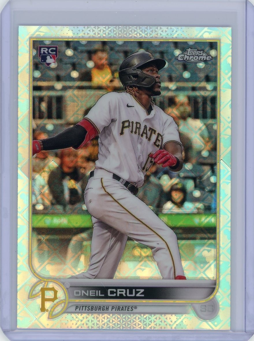 2022 Topps Chrome Logofractor Oneil Cruz RC Rookie #22 Pirates