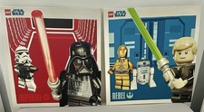 2 Lego Star Wars Canvas Wall Art Pictures 45cm x 45cm by Character World