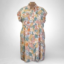 HEYSON Seashell Print Button Front Mini Dress, NEW WITH TAGS! Size 2XL