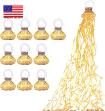 Confetti Poppers, 10Pack Plastic No Mess Streamers, Party Poppers for Birthday,W