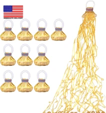 Confetti Poppers, 10Pack Plastic No Mess Streamers, Party Poppers for Birthday,W