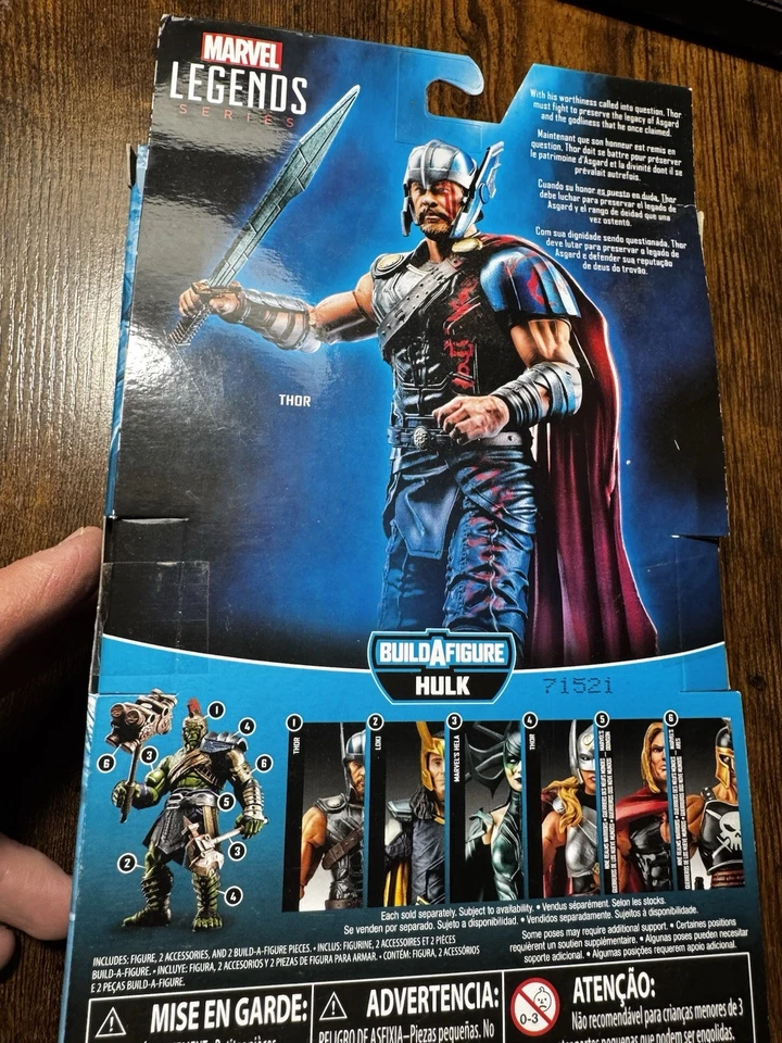 MARVEL LEGENDS - Thor: Ragnarok, Hela, Korg, The Grandmaster, ODIN, Valkyrie Foto 3 de 4