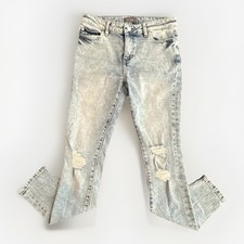 DL1961 Harper Boyfriend Straight Distressed Light Wash Denim Blue Jeans Girls 14