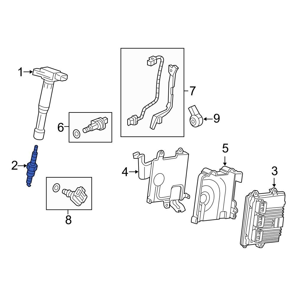 For Acura TLX 2015-2020 Acura 122905A2A02 Spark Plug