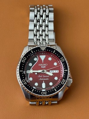 Seiko 5 Sports Brian May Red Special Limited Edition Watch 1.7 in Diameter