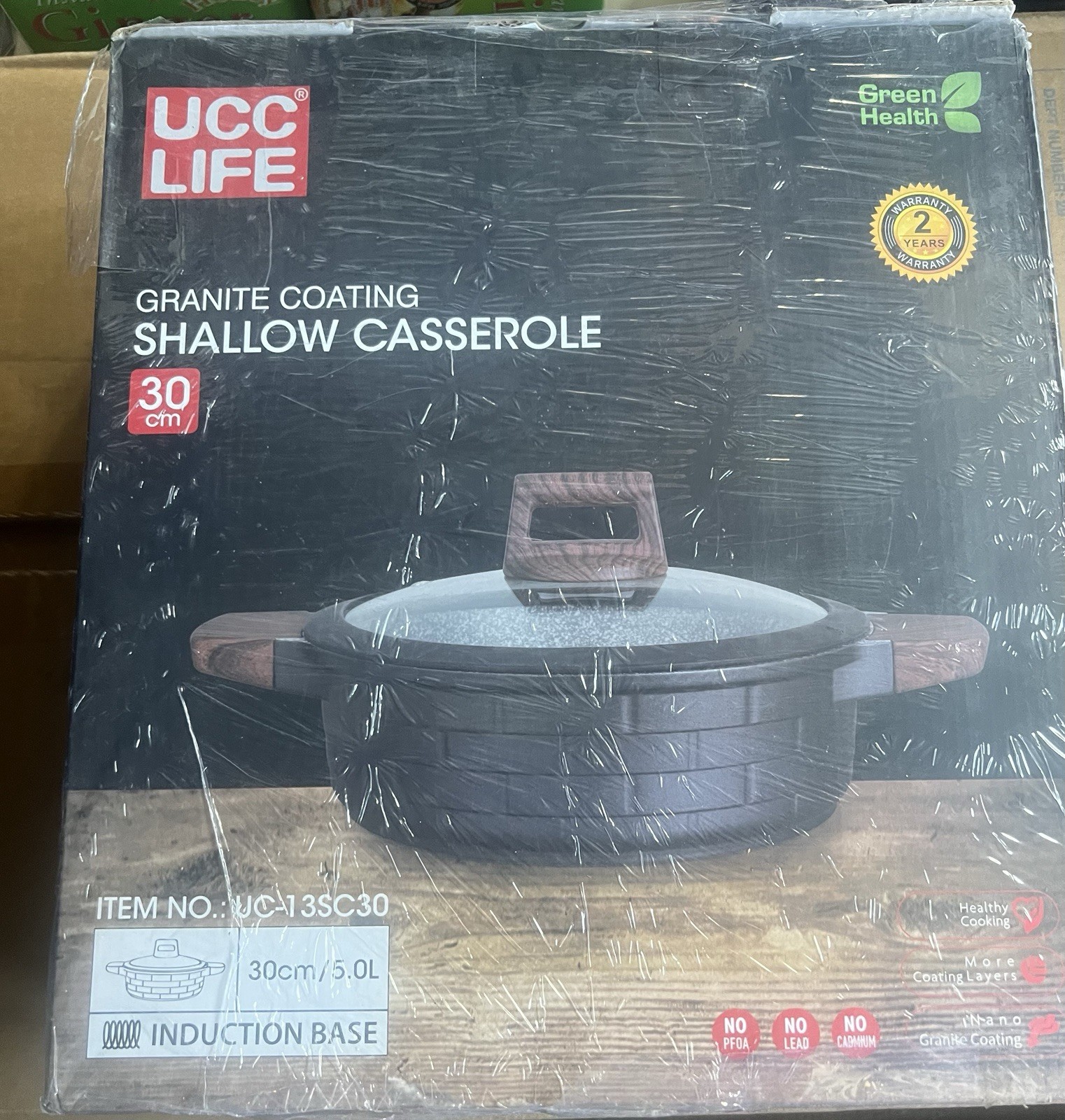 Hawkins Ceramic Nonstick , Granite Contura shaped 1.5 L Inne