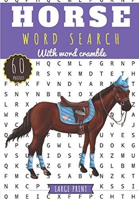 Horse Word Search: Horse Riding Word Search Challenging Puzzle b