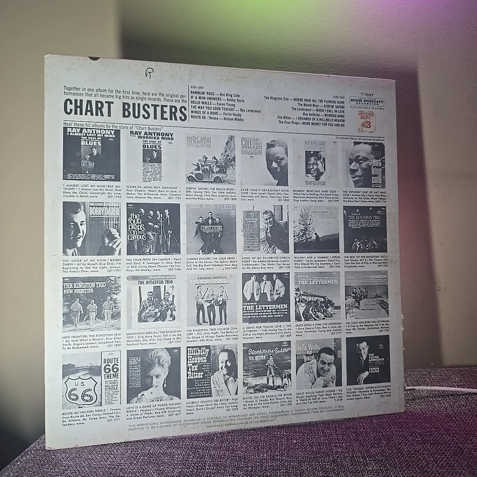 Various–Chart Busters Volume 1–1963 Capitol–T1976 Vinyl Record LP Foto 2 de 2